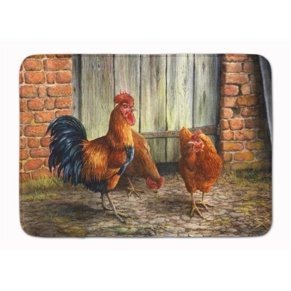 Carolines Treasures BDBA0056RUG Rooster & Chickens by Daphne Baxter Machine Washable Memory Foam Mat, Carolines Treasures, Mfr#: BDBA0056RUG